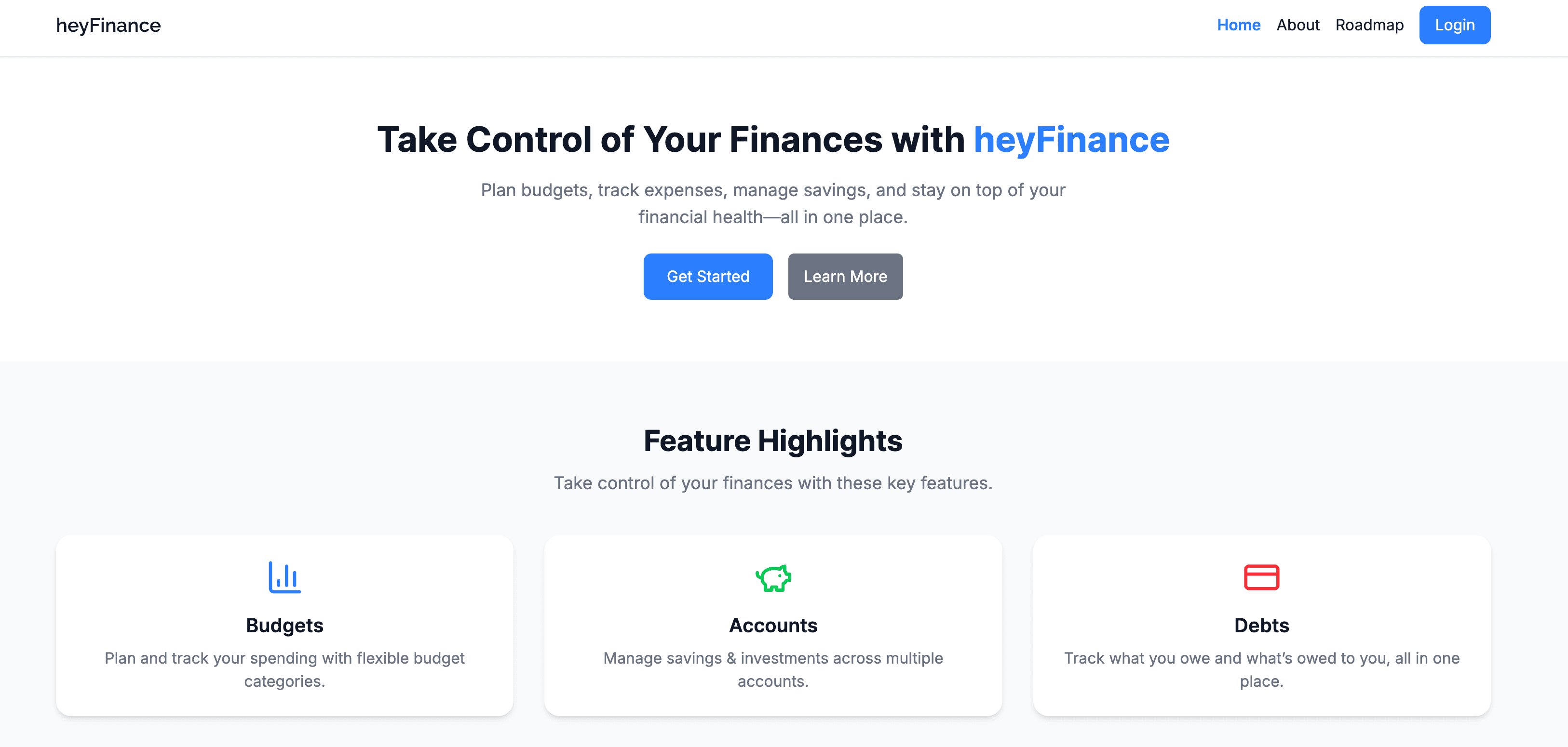 heyFinance website Image 6
